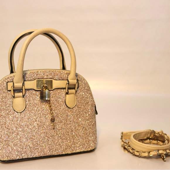 Sparkling Beige Handbag - Picture 1 of 3